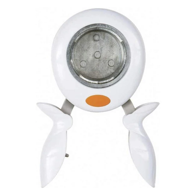 Perforatore decorativo Fiskars Squeeze cerchio 5cm per mancini e destrorsi - Acciaio di qualità, plastica bianco-arancione XL
