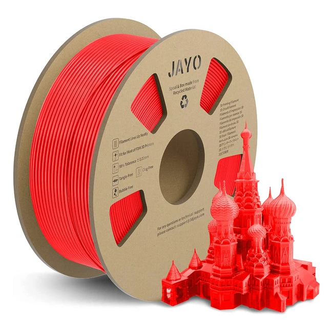 Jayo PLA Plus 175mm - Filamento 3D con precisione dimensionale 002mm - Bobina d