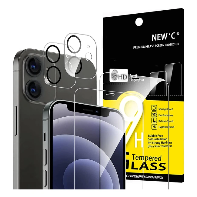 Protector de pantalla y lente de cmara de cristal templado para iPhone 12 mini