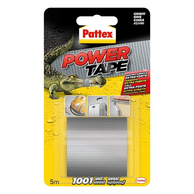 Cinta multiusos Pattex Power Tape, resistente y fácil de cortar - 5m