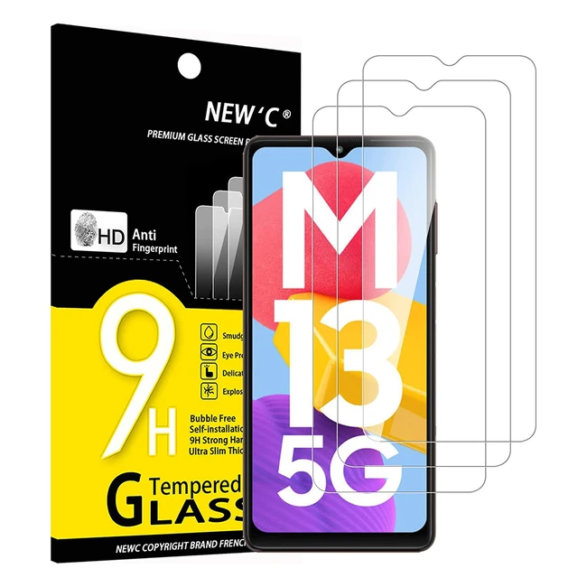 Protector pantalla Samsung Galaxy M13M23 5G cristal templado 9H ultra transpa