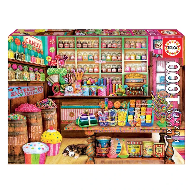 Puzzle Educa Tienda de Dulces 1000 Piezas Multicolor - Ref 17104