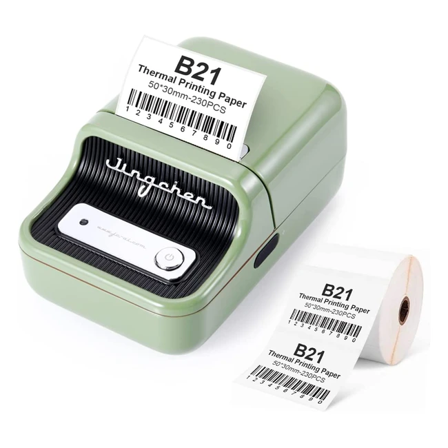 Etiquetadora Yulinca B21 con 230 etiquetas Bluetooth - Impresora térmica de códigos de barras compatible con Android e iOS