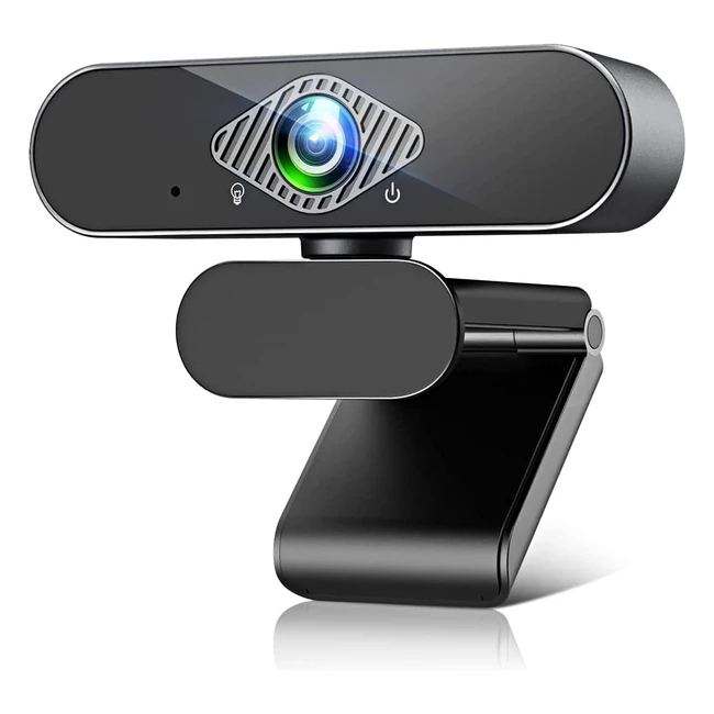 1080p USB Webcam with Microphone for PC/Mac Laptop - Clear Images & Audio for Video Calls, Conferences, and Online Classes