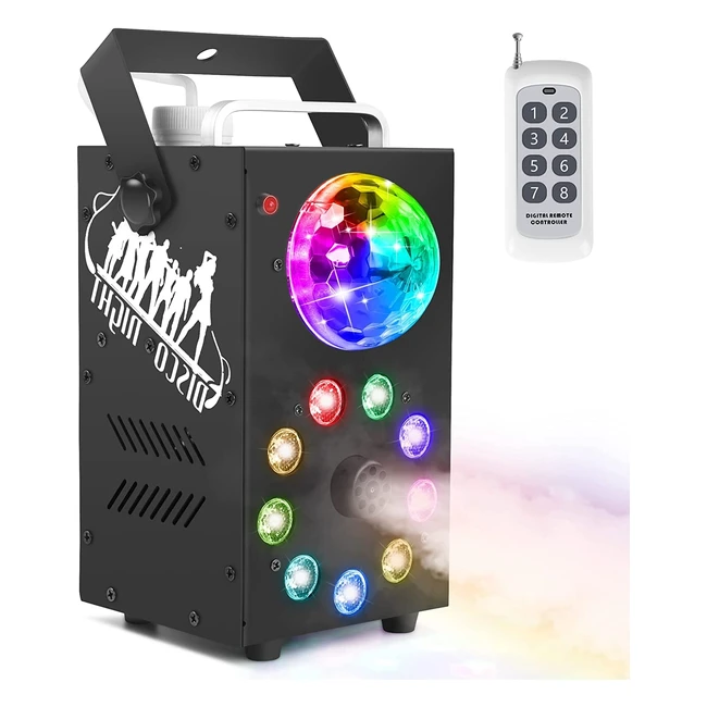 Machine à fumée LED 700W avec télécommande - Idéale pour Noël, Halloween et les mariages