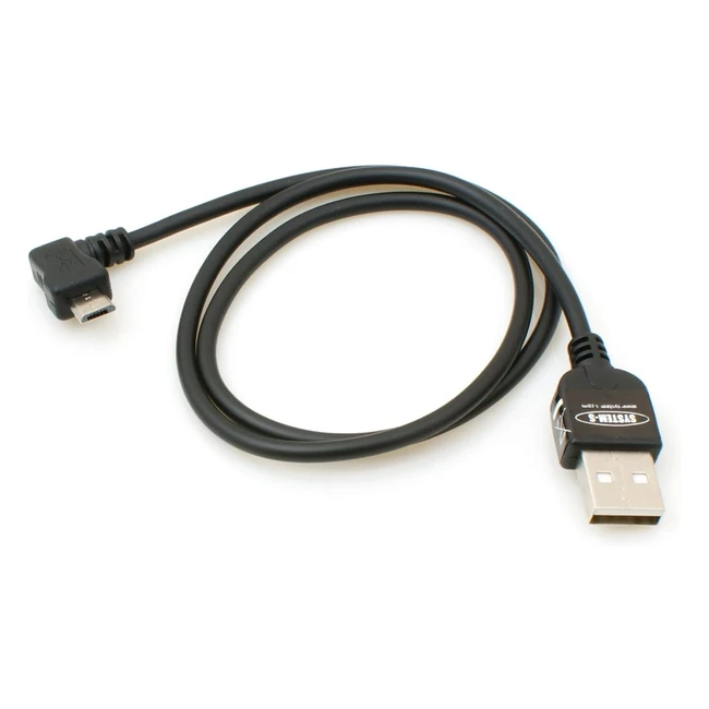 Cble Micro USB 20 avec adaptateur coud  90 pour donnes et chargement 