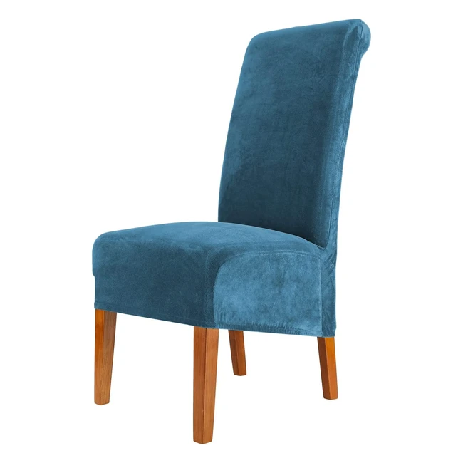 Velvet Dining Chair Covers - Stretchable Washable and Removable Chair Slipcove
