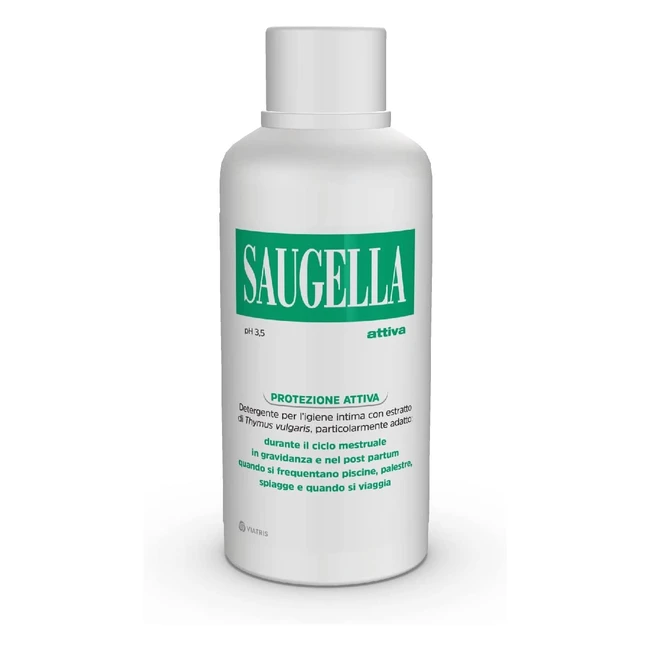 Saugella Protezione Attiva - Detergente Intimo Ph Acido 35 - Thymus Vulgaris - 750 ml