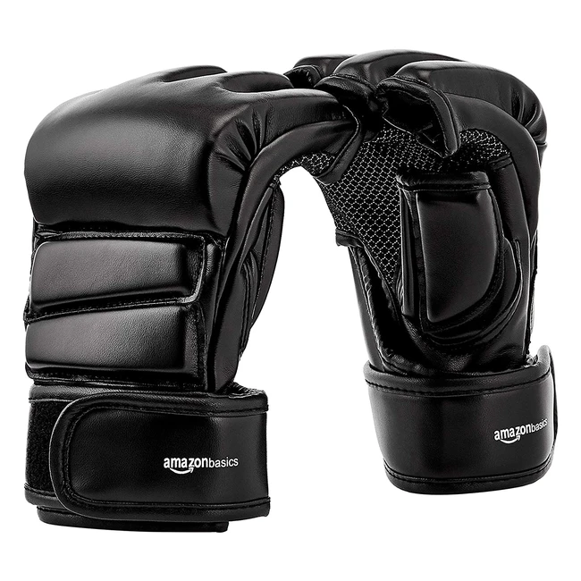 Guanti MMA Amazon Basics LXL - Protezione Mani Finta Pelle Imbottitura Confort