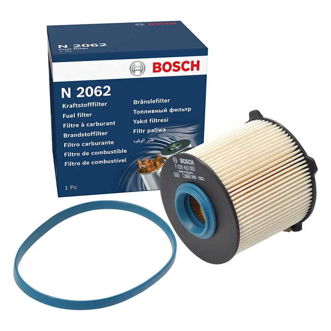 Filtro Diesel Bosch N2062 para Vehculos - Resistente al Calor Presin y Lq