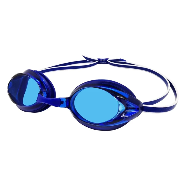 Gafas de Natación Unisex Amazon Basics - Protección UV - Ajuste Cómodo - Azul