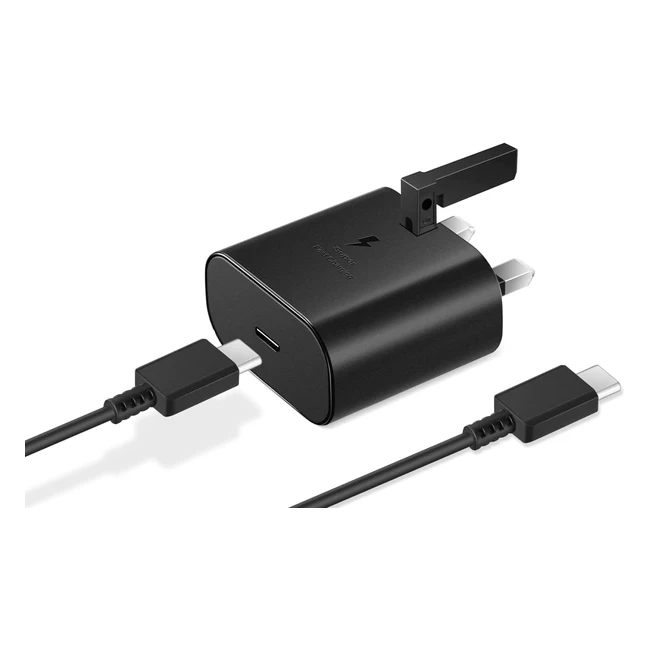Samsung Fast Charger 25W USB C - Super Fast Charging for Galaxy S23/S22/S21/S20/Note 20/10 - UKCA Certified Safety Standards