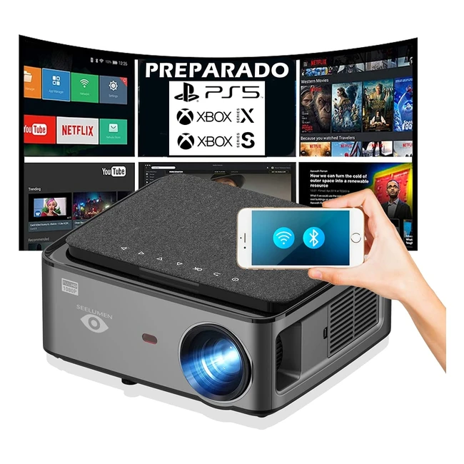 Proyector 4K Android 90 - FH900 - 10000 lm - Contraste 200001 - FullHD Nativo - 