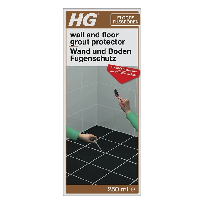 HG Wall & Floor Grout Protector - Super Protection Against Oil, Grease, Mould & Moisture - 250ml Bottle