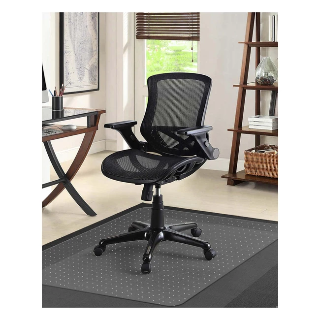 Kalahol PVC Office Chair Mat for Carpet Floor - Non-Slip 75x120cm - Transparent Clear