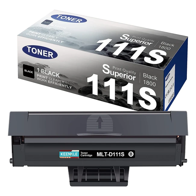 Cartouche de toner noir MLTD111S compatible pour Samsung D111S MLTD111L D111L - Pour Xpress M2070 M2026 M2022 M2020 - Rendement 1000 pages