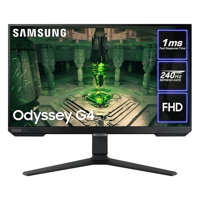 Samsung Odyssey G4 LS27BG400EUXXU 27-inch 240Hz Gaming Monitor with 1ms Response Time and IPS Panel