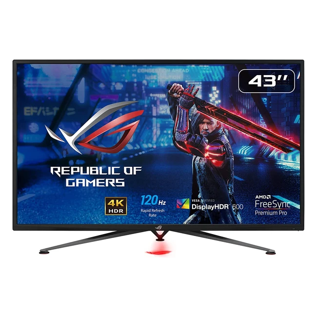 ASUS ROG Strix XG438QR 43 Inch 4K Gaming Monitor with FreeSync 2 HDR and DCI-P3 90 - 10W Speaker x2