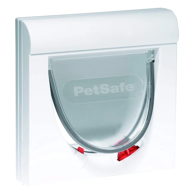 PetSafe Staywell Magnetic Classic Cat Flap - 4 Way Locking, White