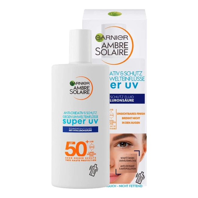 Garnier Ambre Solaire Antioxidant Super UV Sonnenschutzcreme SPF 50 mit Hyaluron