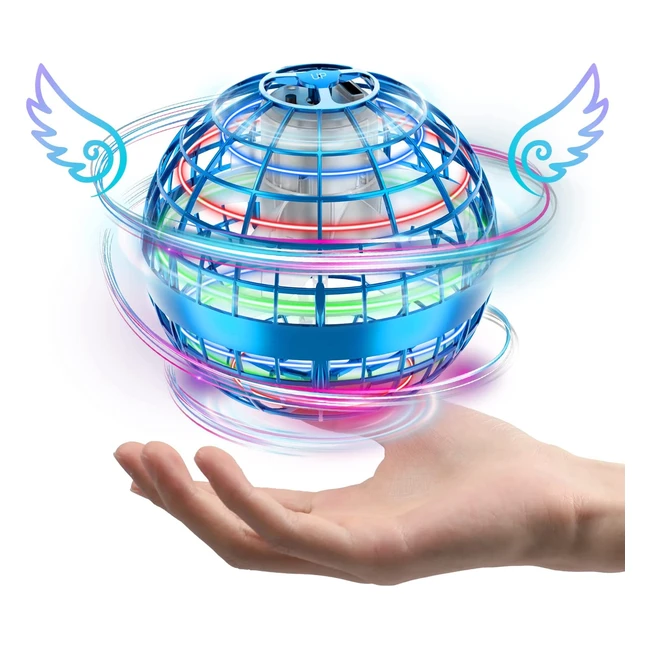 Zookao Flying Spinner Boule Volante Lumineuse Magique - Mini Drone Enfant Cadeau Noel - Jouet Garcon Fille - 618 ans - Flying Boomerang Ball - 2023 Nouveau - Jeux Exterieur Interieur Enfant