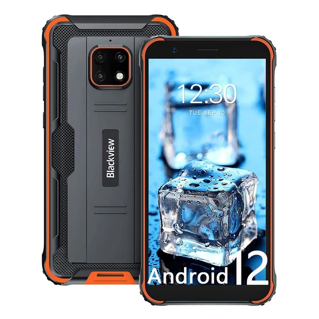 Blackview BV4900 Pro 2022 Android 12 Outdoor Smartphone - 7GB+64GB, 13MP+5MP Dual Camera, 5580mAh, IP68, NFC, Face ID, OTG, GPS