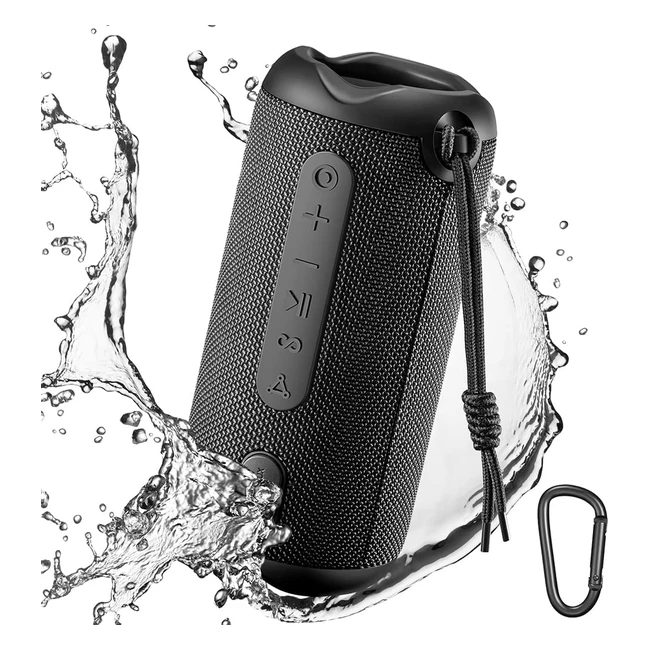 Enceinte Bluetooth Portable Linkyou 24W IPX7 Etanche - Batterie 24h de Lecture - Speaker Sans Fils pour les Voyages