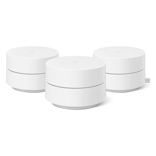 Google Wifi Mesh Router 3er Pack - Schnelles und zuverlässiges WLAN für das ganze Haus
