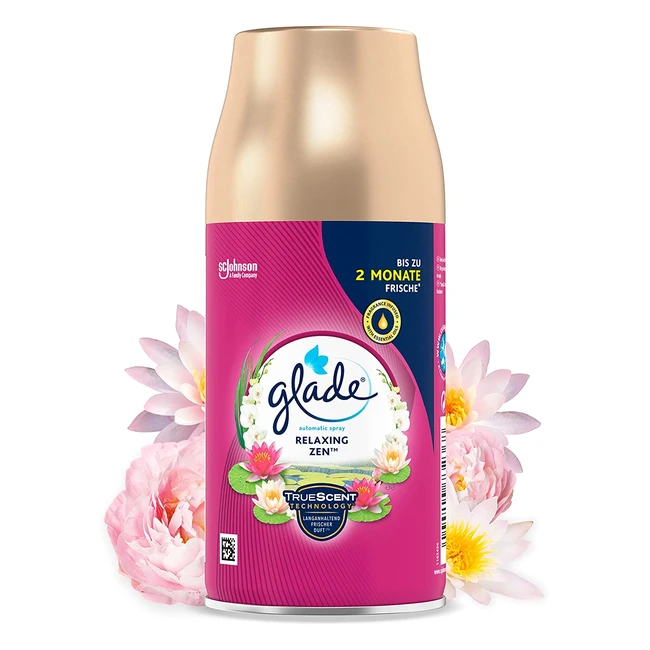 Glade Relaxing Zen Automatic Spray Refill - Pack of 4 269ml - Long Lasting Fra