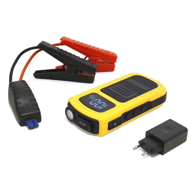 Demarreur d'urgence Maxtools JSL290 pour voitures diesel et essence - 12V 1500A avec batterie, ecran LED et chargeur USB-C
