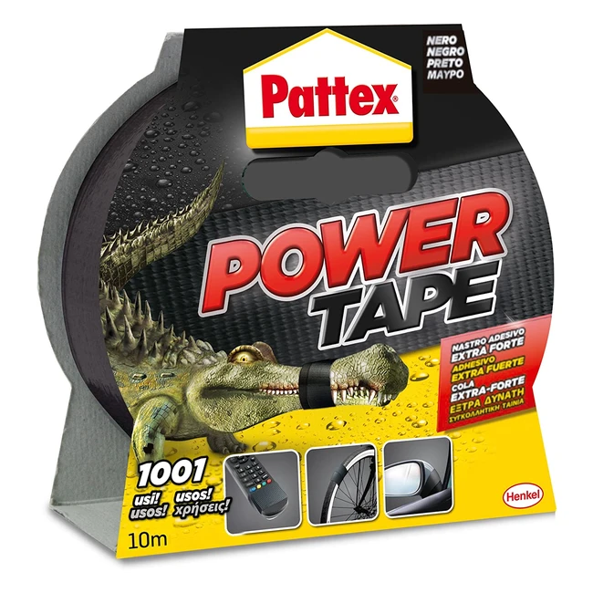 Nastro Telato Americano Pattex Power Tape Extra Forte 48mmx10m - Universale e Impermeabile per Riparazioni e Fissaggio