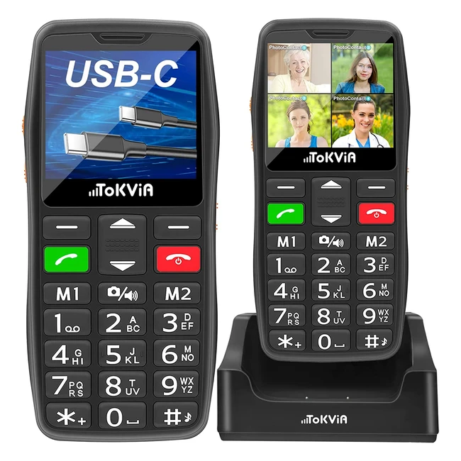 Easy-to-Use Unlocked Mobile Phone for Seniors with SOS Button and Loud Volume - 