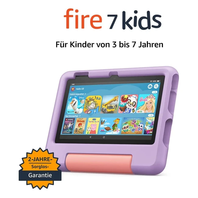 Fire 7 Kidstablet für Kinder von 3-7 Jahren | 32 GB | Violett