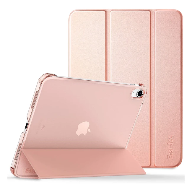 Funda iPad 10 Generación A2757A2777 Ultra Slim con Soporte y Carcasa Smart Cover - Oro Rosa
