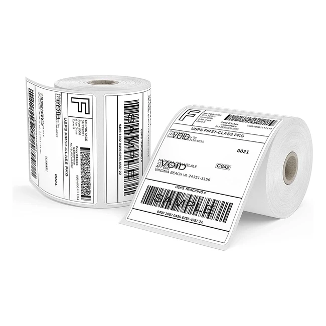 Etiquetas Térmicas 4x6 para Envío - Rollo de 250 Etiquetas Directas Compatibles con Impresora - Resistente al Agua y Fácil de Usar