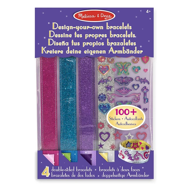 Braccialetti personalizzabili Melissa  Doug con oltre 100 adesivi - Multicolore