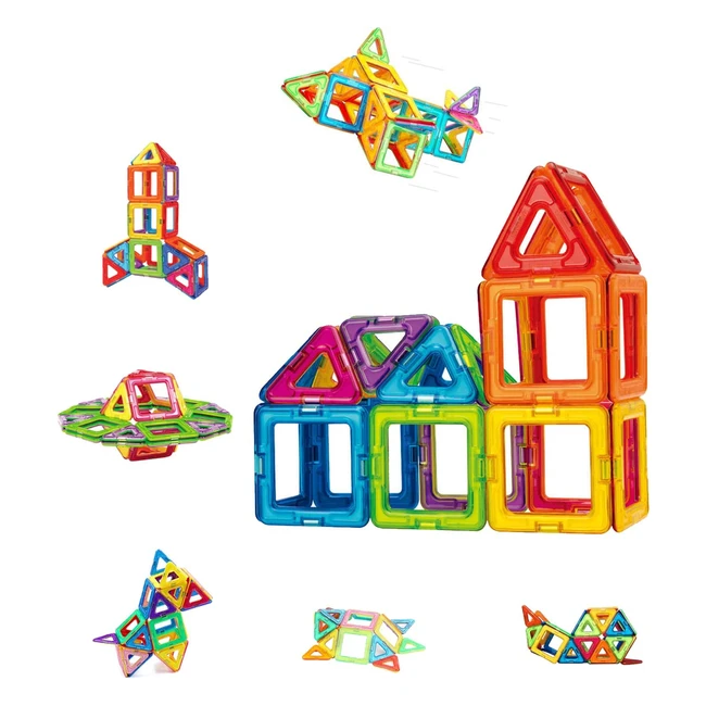 Kit de construcción magnética para niños Condis - 42 piezas - Juegos educativos para niños mayores de 3 años