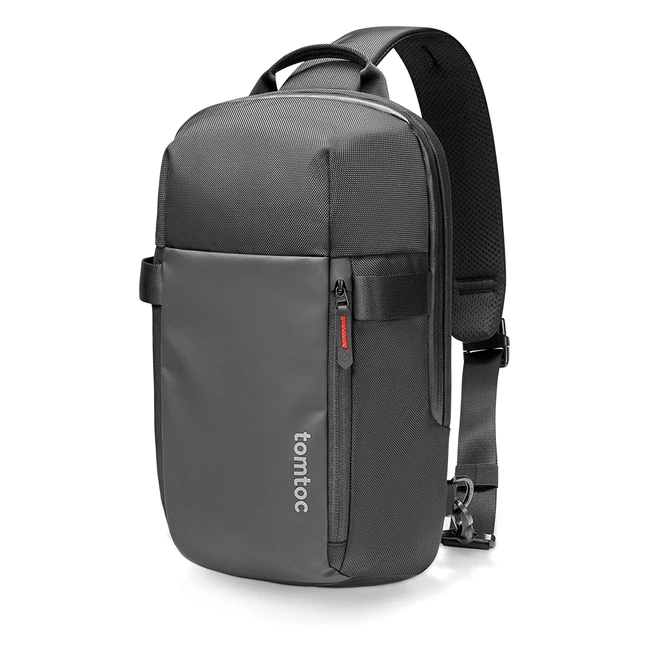 tomtoc 14 Zoll Sling Bag für MacBook Pro M2M1 A2779 A2442 - Wasserabweisender Daypack für Arbeit und Reisen