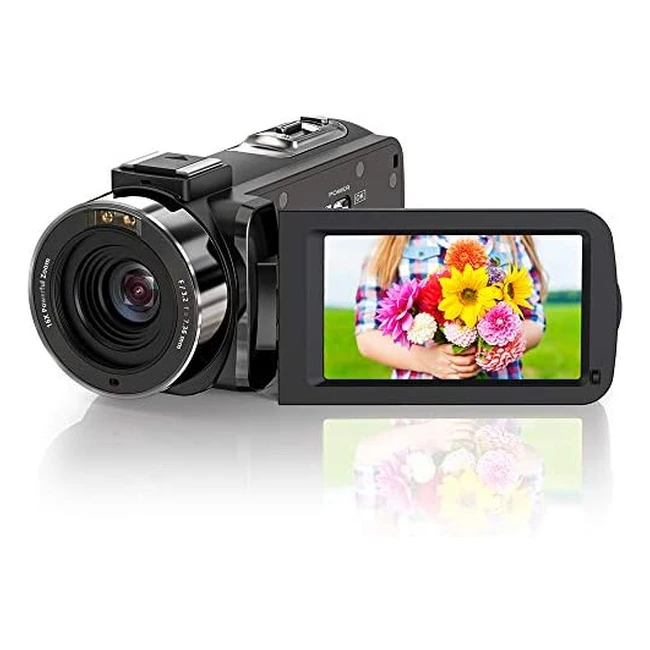Videocamera Zornik HD 1080p 36MP con visione notturna e zoom digitale 16x