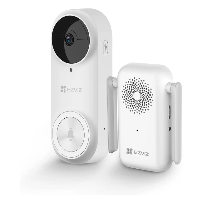 EZVIZ 2K Video Doorbell - Kabelloses Trklingel-Kit mit AI-Personenerkennung Z