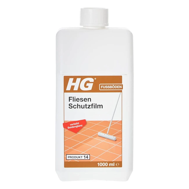 HG Schutzfolie mit Seidenglanz 14 Glanzversiegelung und Schutz für alle Fliesen, Platten und Schiefer rutschfeste Formel 1 Liter 110100105