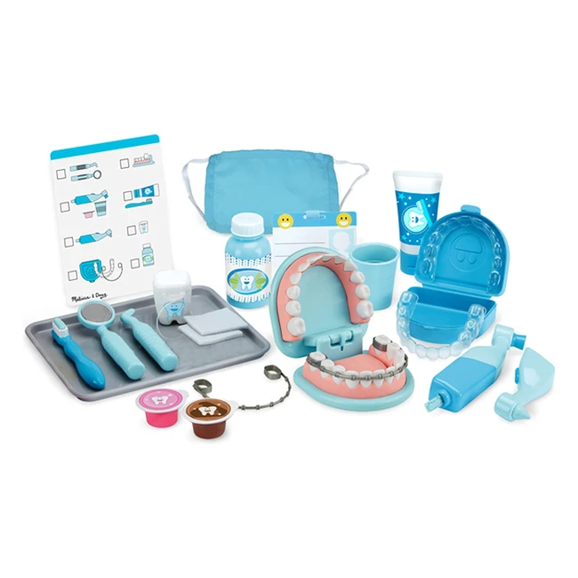 Melissa  Doug Super Smile Dentist Kit for Kids - Educational Role Play Toys for