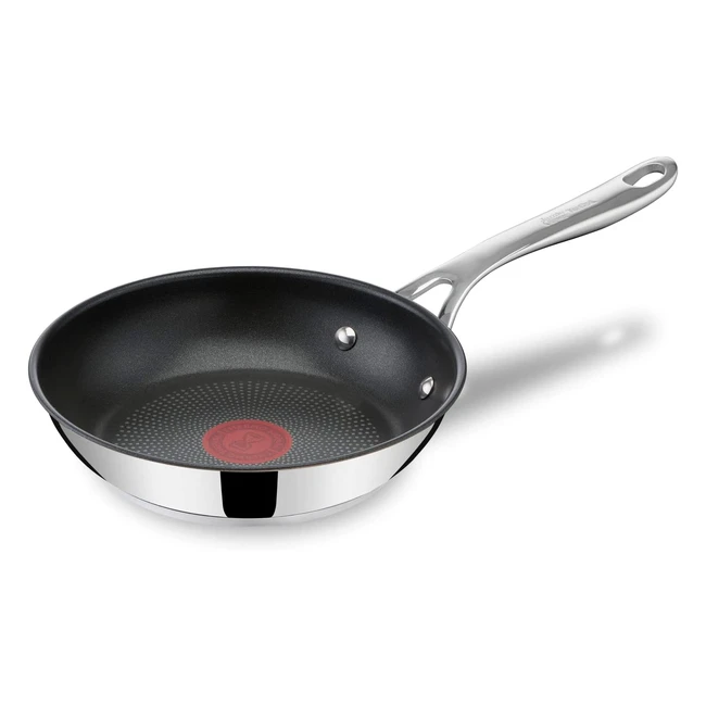 Poele Tefal Jamie Oliver Cooks Direct Inox 20cm - Antiadhésif - Thermosignal - Compatible Induction