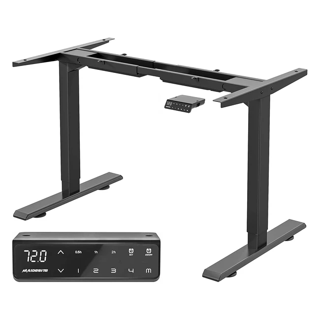 Maidesite Adjustable Height Standing Desk Frame - Dual Motor Memory Panel Ergo