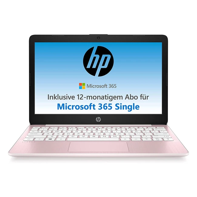 HP Stream Laptop 116 Zoll HD-Display Intel Celeron N4120 4GB DDR4 RAM 64GB eMMC