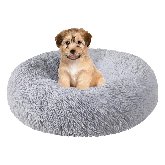 Fireowl Calming Dog Bed - Plush Cuddler for Anti-Anxiety - Machine Washable - 60