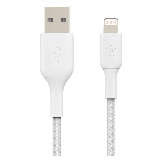 Belkin Boost Charge Lightning Kabel für iPhone & iPad - MFi-zertifiziert, 2m, weiß