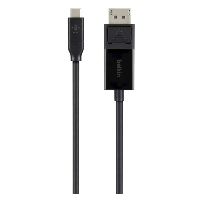 Belkin USB-C DisplayPort-Kabel 4K Auflsungen bis zu 3840x2160 bei 60 Hz Schwar