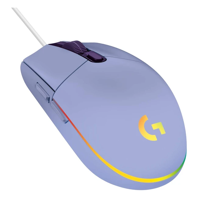 Logitech G203 Lightsync Gaming Mouse - Customizable RGB Lighting, 6 Programmable Buttons, 8K DPI Tracking