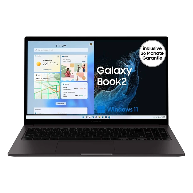 Samsung Galaxy Book2 156 Zoll Laptop Intel Core i3 Prozessor 8 GB RAM 256 GB SSD